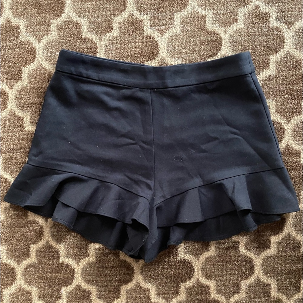 ZARA High Waisted Peplum Short